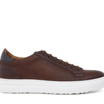 Sneaker traforata in vitello naturale marrone con fondo in gomma leggera 238DCAS 382  UN ROSSI 
