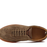 Sneaker in camoscio lavato marrone con  fondo in gomma 272TFAR 297 ROSSI 