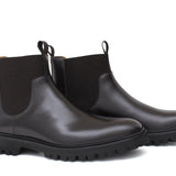 Stivaletto modello beatles in vitello spazzolato semilucido testa di moro con fondo in gomma leggera 457PCALTM 194 ROSSI 