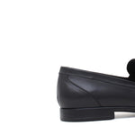 Mocassino in canguro nero con fondo in gomma 7629MCNER 1021 ROSSI 
