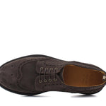 Derby stile inglese in camoscio testa di moro e fondo doppio cuoio con antiscivolo 164CHSMODC 74 ROSSI 