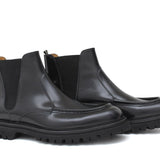 Stivaletto modello beatles in vitello spazzolato semilucido nero e fondo in gomma leggera 881PCN 398 ROSSI 