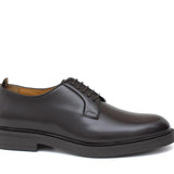 Derby liscio in vitello spazzolato testa di moro con fondo in gomma 403RCALTM 1037 ROSSI 