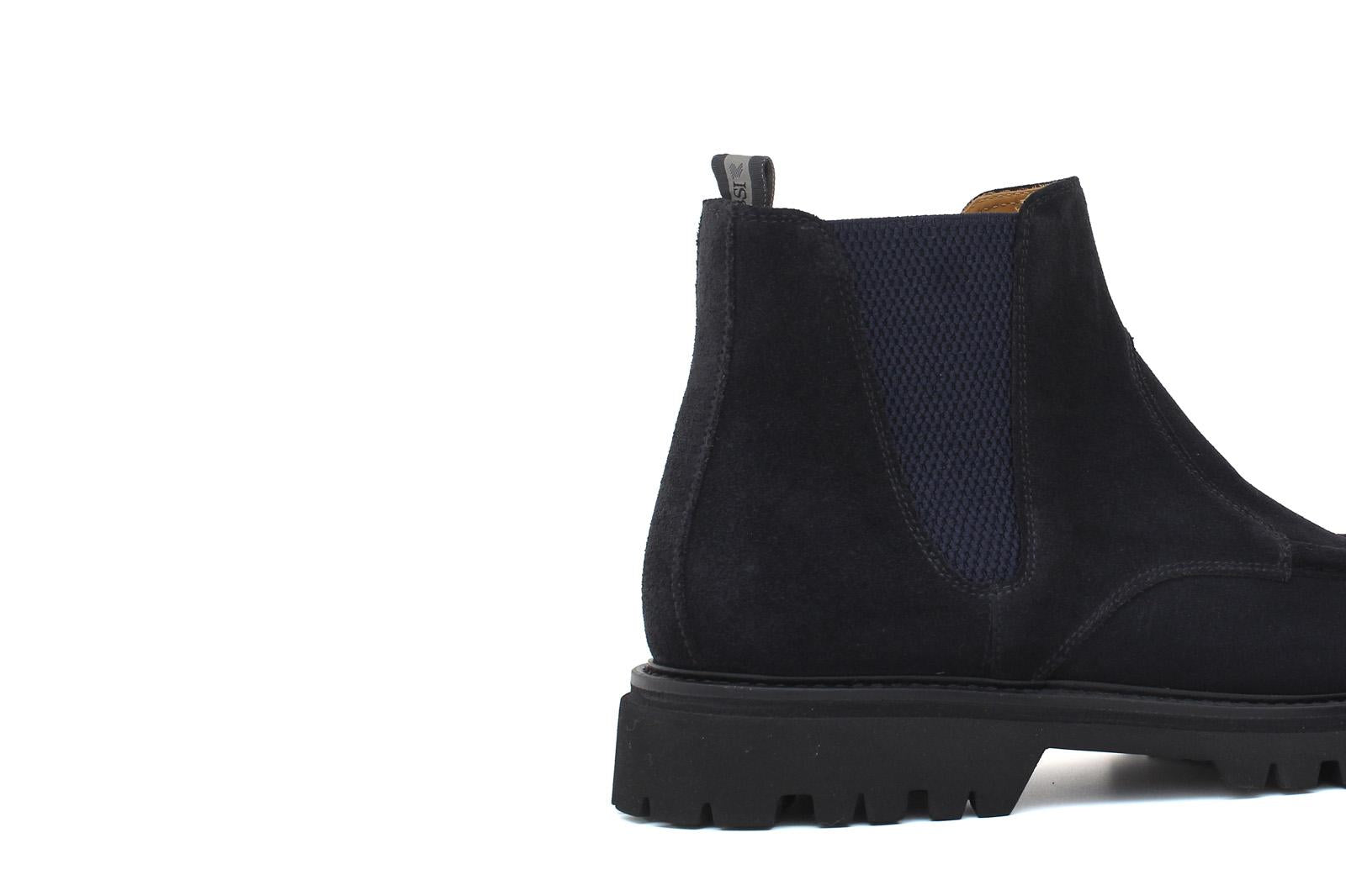 Stivaletto modello beatles in camoscio blu e fondo in gomma leggera 881PHSSBLU 92 ROSSI 