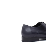 Derby in vitello spazzolato blu scuro con fondo in cuoio 220TBLU 33 ROSSI 