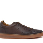 Sneaker in vitello naturale marrone sfumato e fondo in gomma 1051DCAS 66 ROSSI 