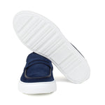 Slip on in camoscio traforato colore navy e fondo in gomma leggera 8657FOLTR 1004 ROSSI 
