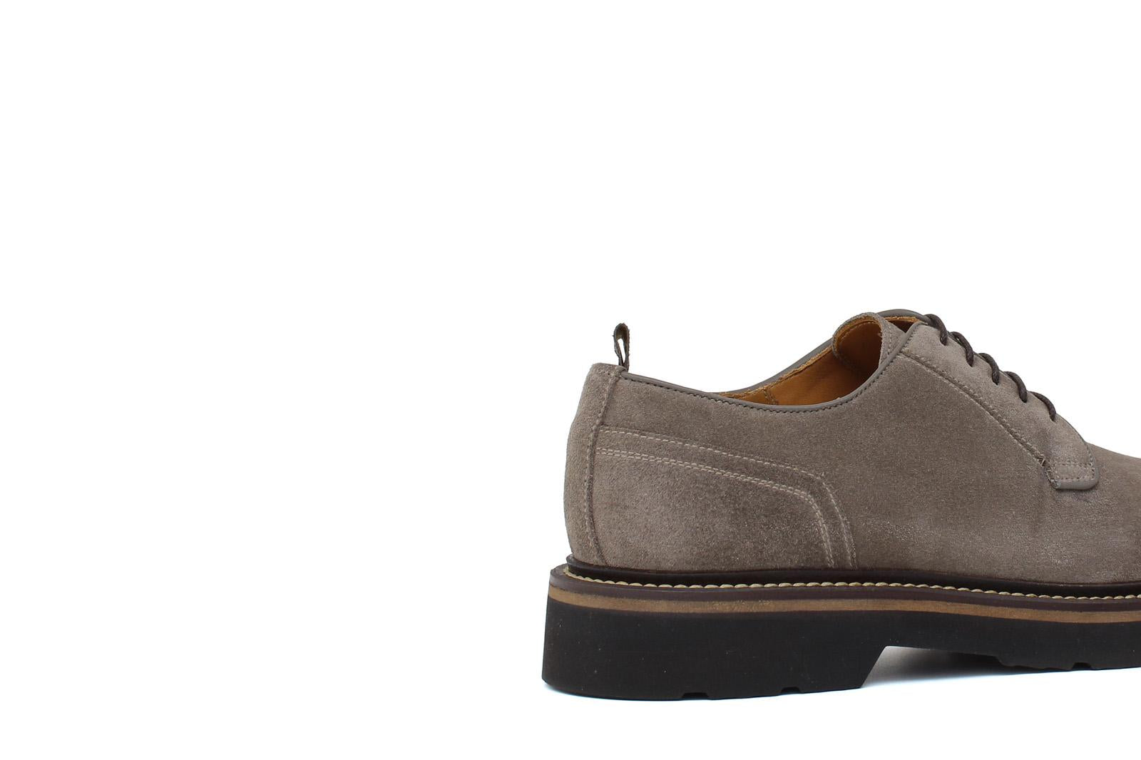 Derby in suede color sabbia e fondo in gomma leggera 9265HSBIS 1066 ROSSI 