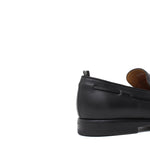 Mocassino in vitello naturale nero con fondo in gomma cucito blake 9640DIXNE 27 ROSSI 