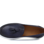 Slip on in vitello naturale navy sfumato e fondo in gomma leggera 8737DIXJE 105 ROSSI 