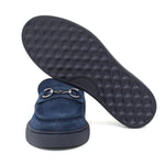 Slip on in camoscio navy e fondo in gomma leggera 1029FLOOLTR 1013 ROSSI 