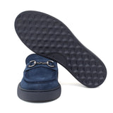 Slip on in camoscio navy e fondo in gomma leggera 1029FLOOLTR 1013 ROSSI 
