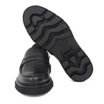 Mocassino College  in bufalo  nero e fondo in gomma leggera 5316RBUFN 416 ROSSI 