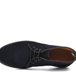 Polacchino stringato in camoscio ingrassato blu e fondo gomma leggera 1250PHSSBLU 298 ROSSI 