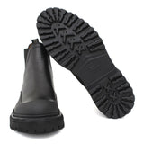 Stivaletto con elastico in bufalo nero e caucciù con fondo gomma leggera 414PBFNE 631 ROSSI 