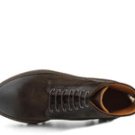 Stivaletto stringato in camoscio invecchiato testa di moro con fondo gomma roccia leggero 9199LPHSQ 110 ROSSI 