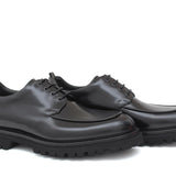 Derby in vitello spazzolato nero con fondo in gomma leggera 1203CNER 1117 ROSSI 