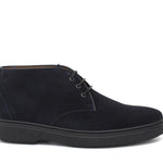 Polacchino stringato in camoscio ingrassato blu e fondo gomma leggera 1250PHSSBLU 298 ROSSI 