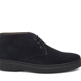 Polacchino stringato in camoscio ingrassato blu e fondo gomma leggera 1250PHSSBLU 298 ROSSI 