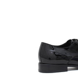 Derby in vernice nera con fondo in cuoio 7608VERNER 390 ROSSI 