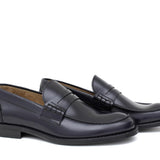 College stile inglese in vitello spazzolato blu con fondo cuoio cucito blake 5940CALBL 214 ROSSI 