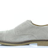 Doppia fibbia in camoscio taupe chiaro con fondo in gomma porosa leggera cucita 7728CFTAUP 34 ROSSI 