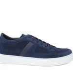 Sneakers in camoscio traforato navy  con fondo in gomma leggera 1481FLOOLT 33  UN ROSSI 