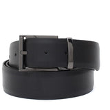 Cinta in vernice stampa velvet  nero h 35 con fibbia in canna di fucile F0304MCFLVELN 82 ROSSI 