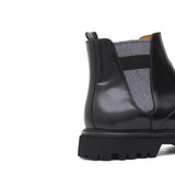 Stivaletto modello beatles in vitello spazzolato semilucido nero e fondo in gomma leggera 881PCANER 22 ROSSI 