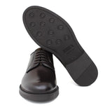 Derby liscio in vitello spazzolato testa di moro con fondo in gomma 403RCALTM 1037 ROSSI 