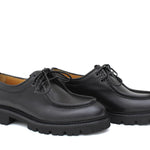 Stringata donna stile ingegnere in vitello morbido nero con fondo in gomma leggera D211VNE 15 ROSSI 