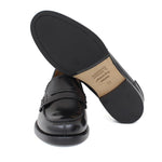 College donna stile inglese in vitello spazzolato nero  con fondo cuoio 1/2 gomma D201CALN 31 ROSSI 