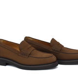 College donna in camoscio color bruciato e fondo in gomma leggera D201GCRIBRU 29 ROSSI 