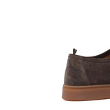 Sneaker modello ingegnere in camoscio lavato color testa di moro e fondo in gomma 1052TESP 1097 ROSSI 