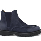 Stivaletto modello beatles in camoscio ingrassato blu e fondo in gomma leggera 881PHSSBLU 92 ROSSI 