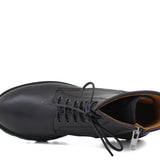 Anfibio donna in vitello nappato nero e fondo in gomma extralight D214PZVNE 37 ROSSI 