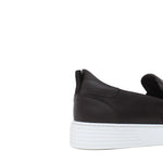 Slip on doppia fibbia in vitello testa di moro  con fondo in gomma leggera 803SAPTM 962 ROSSI 