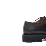 Stringata modello ingegnere in vitello spazzolato nero e fondo in gomma leggero 1252CNER 284 ROSSI 