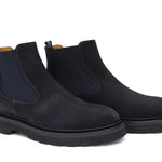 Beatles in camoscio color  blu e fondo in gomma leggera 9154CTPHSSBLU 204 ROSSI 