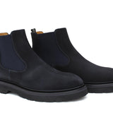 Beatles in camoscio color  blu e fondo in gomma leggera 9154CTPHSSBLU 204 ROSSI 