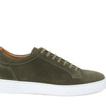 Sneaker in camoscio traforato color verde e fondo in gomma leggera 326FAVER 277  UN ROSSI 