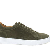 Sneaker in camoscio traforato color verde e fondo in gomma leggera 326FAVER 277  UN ROSSI 