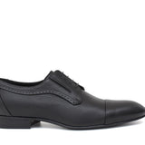 Derby in vitellino morbido colore nero con fondo in cuoio antiscivolo 7683LSN 106 ROSSI 