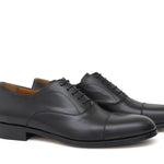 Francesina  con puntalino in vitellino morbido color nero con fondo cuoio antiscivolo cucito blake 214LSN 251  UN ROSSI 
