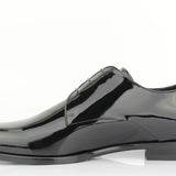 Derby in vernice nera con fondo in cuoio 7652VN 90 ROSSI 