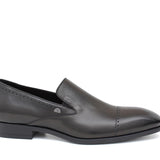 Mocassino in pelle nappa nera con fondo in gomma 1012NAPNE 135 ROSSI 