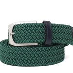 Cintura elasticizzata color verde con fibbia h 35 in nikel ODINVERB 132 ROSSI 