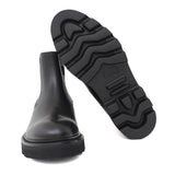 Stivaletto beatles in vitello nero e fondo in gomma leggera 9154CTPBN 1082 ROSSI 