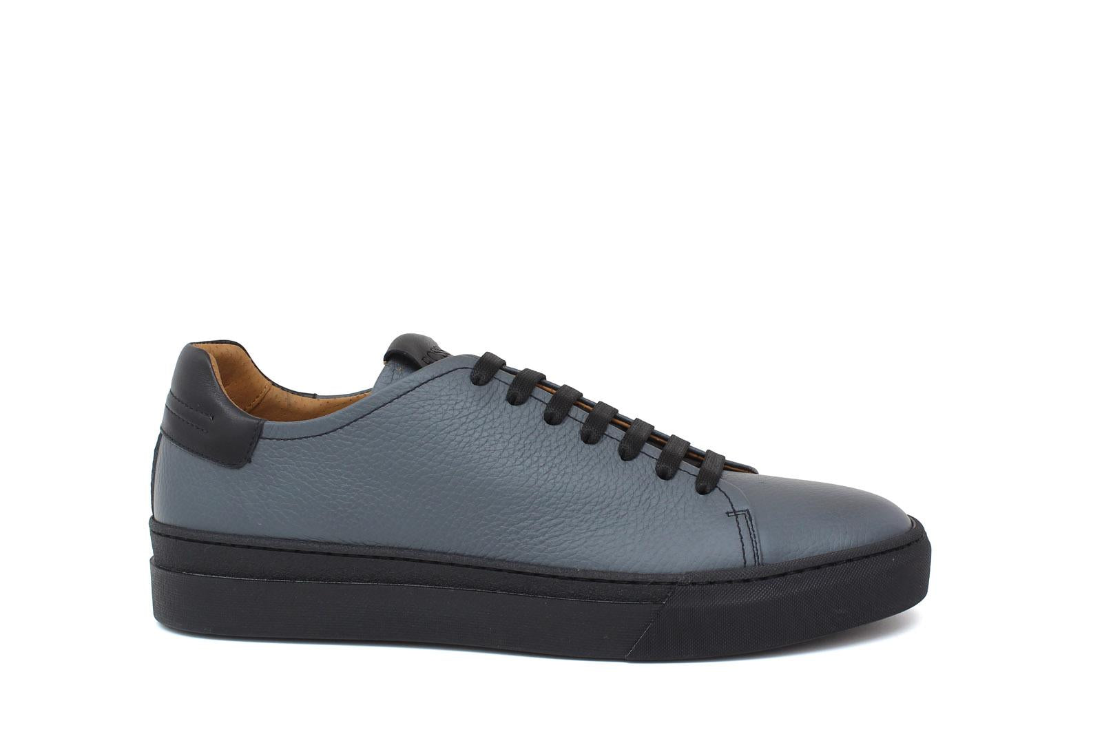Sneakers in vitello bottalato carta da zucchero con fondo in gomma 109MG 1118 ROSSI 