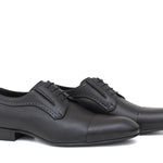 Derby in vitellino morbido colore nero con fondo in cuoio antiscivolo 7683LSN 106 ROSSI 